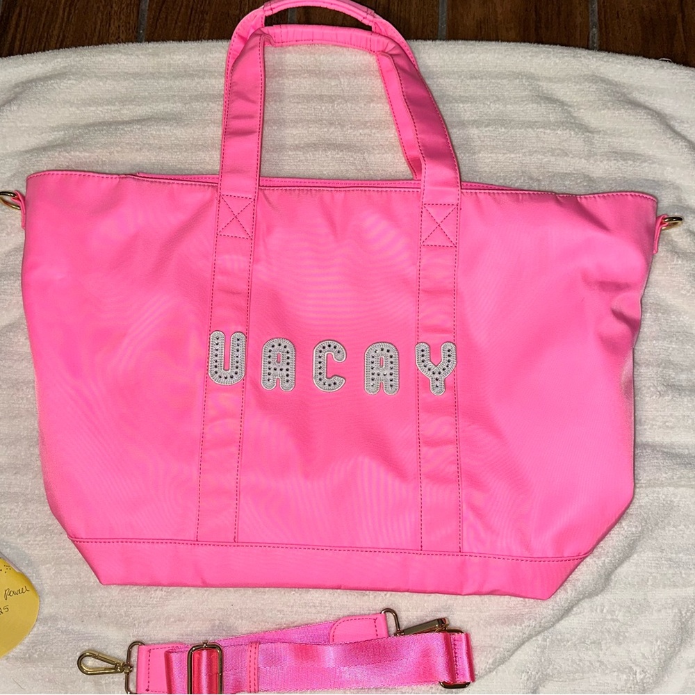 Bubblegum “Vacay” Classic Tote